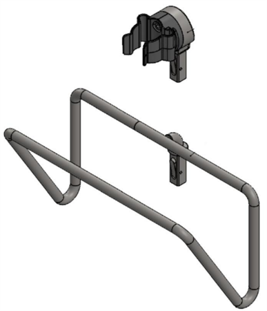 Stainless steel mop handle/frame holder