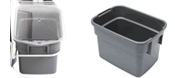 KBV6 plastic accessory buckets 6 Liters with clear lid (not autoclavab