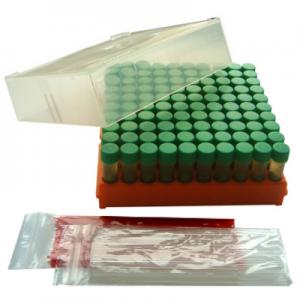 Protect Plus Green caps & beads Polypropylene Tray, Loops & Needles