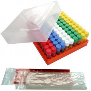 Protect Plus Mix coloured caps&beads Polypropylene Tray Loops& Needles