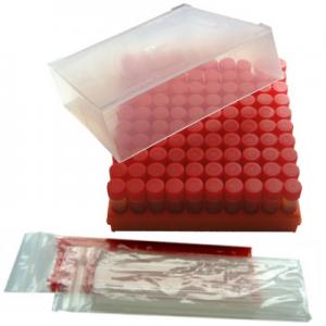Protect Plus Red caps & beads Polypropylene Tray, Loops & Needles