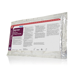 Klerwipe Enhanced Peroxide Sterile 20x15 Mop Wipes 420x250