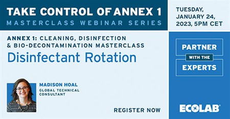 Take Control of Annex 1 - Masterclass Webinar Series