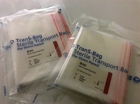 Bag Sterile Transport For 90 mm Plate, 180 x 250mm