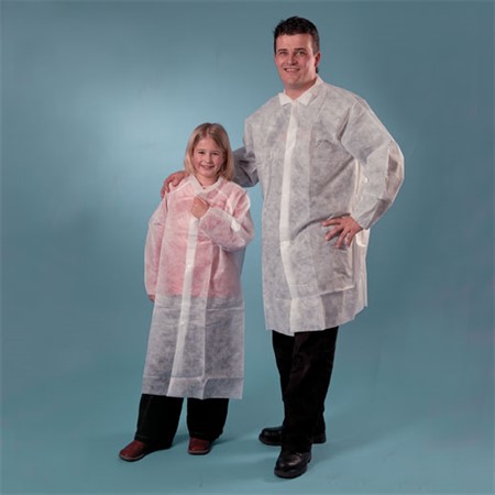 Childrens' coat studs Polypropylene, white, 50 gr/m², latex free