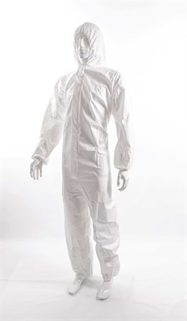 DOTCH® PP/Microporous PE film Hooded coverall, PP/microporous PE film