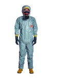 Tychem® 6000 F Plus with dissipative socks AND attached gloves, S