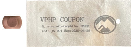 Stainless Steel Coupon, 1.0-3.0 x 10E6, (Tyvek Enveloped BI), 100p