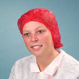Clip cap red Polypropylene, 14 gr/m², red, latex free in PE bags