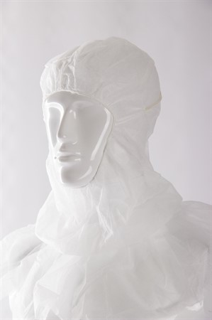 Hood, polypropylene, 20g/m², white, 60cm, 100 pcs/bag,
