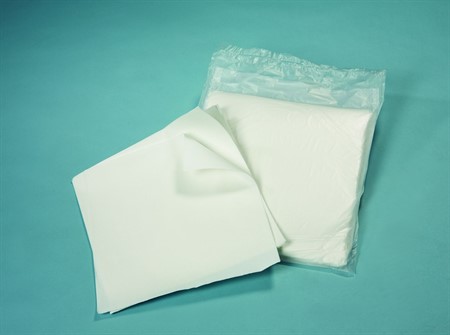Non woven lintfree wipe Polyester/cellulose, White, 34x36cm, sterile