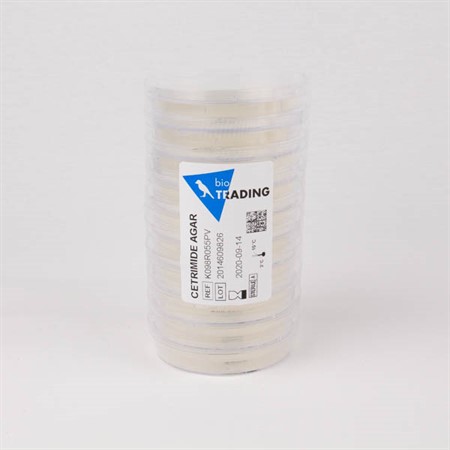 Cetrimide agar contact plate 15 g, single wrapped (1 shrinking foil)