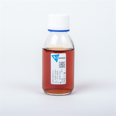MRS Broth 100 ml in 125 ml bottle - white screw cap