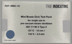 Mini BOWIE DICK TEST PACKS, 50 Test Packs/Case