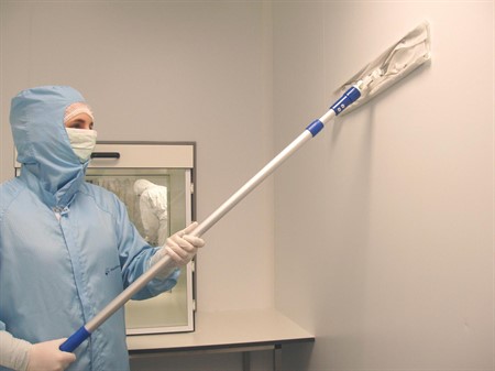 Klercide Sterile Stainless Steel Mop Wipe Frame and Handle