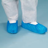 Shoe cover PE Polyethylene, 40µ, blue