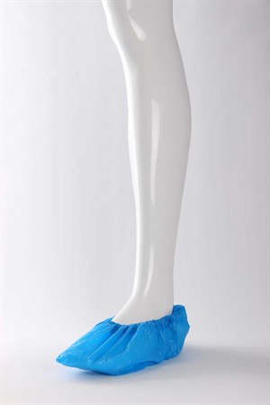 DOTCH® Shoe cover PE Polyethylene, 40µ, blue