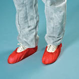 Shoe cover PE Polyethylene, 40µ, red