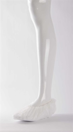 DOTCH® Shoe cover PE Polyethylene, 40µ, White