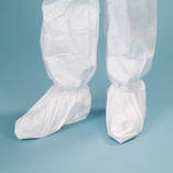 Tyvek® shoe cover Tyvek, white, high model with polyethylene sole(50µ)