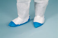 Shoe cover PP/PE Polypropylene top/ Polyethylene sole, blue/white, XL