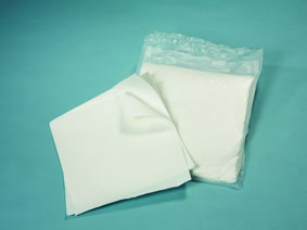Non woven lintfree wipe Polyester/cellulose, white, 34x36cm, 2x bagged